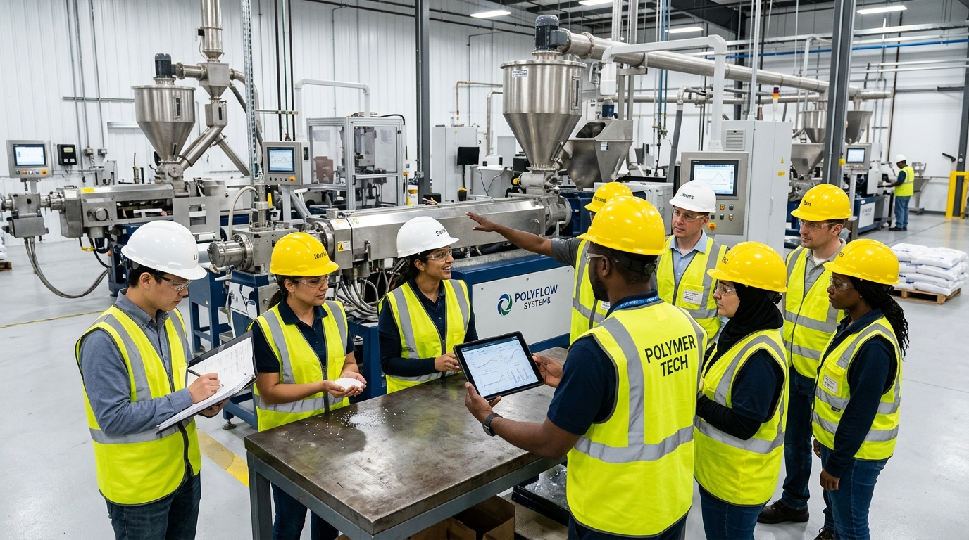 Pigmatix Engineering and Operations Team on Compounding Floor